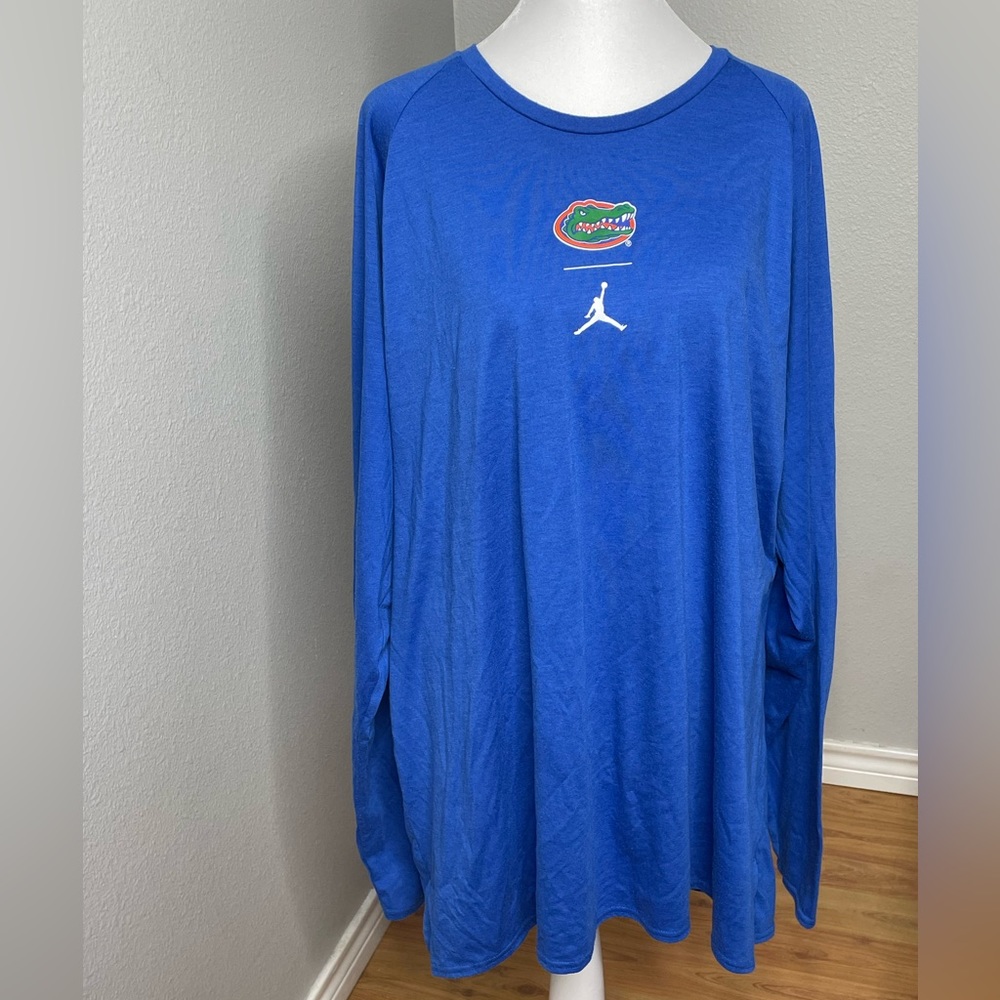 Nike Air Jordan Florida Gators Long Sleeve Shirt Size 3XL